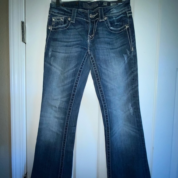 Miss Me embellished distressed jeans sz 26 short - Picture 3 of 6